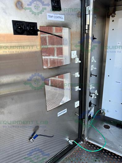 Used Hoffman Stainless Steel Standard Enclosure 17.5" x 11" x 22" w/ Heat Sink