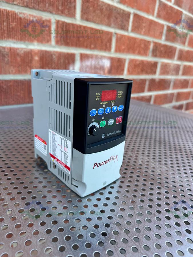 Used Allen Bradley Powerflex 4 22A-D1P4N104  Series A AC Drive 0.5 HP