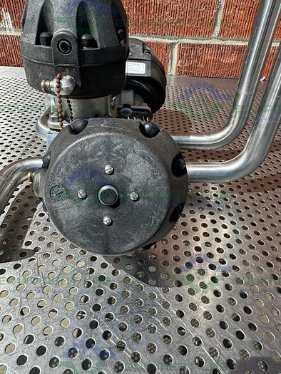 Used 3 ITT Pure Flo Advantage Stainless Steel Diaphragm Valve w/ 1" Sanitary Fittings