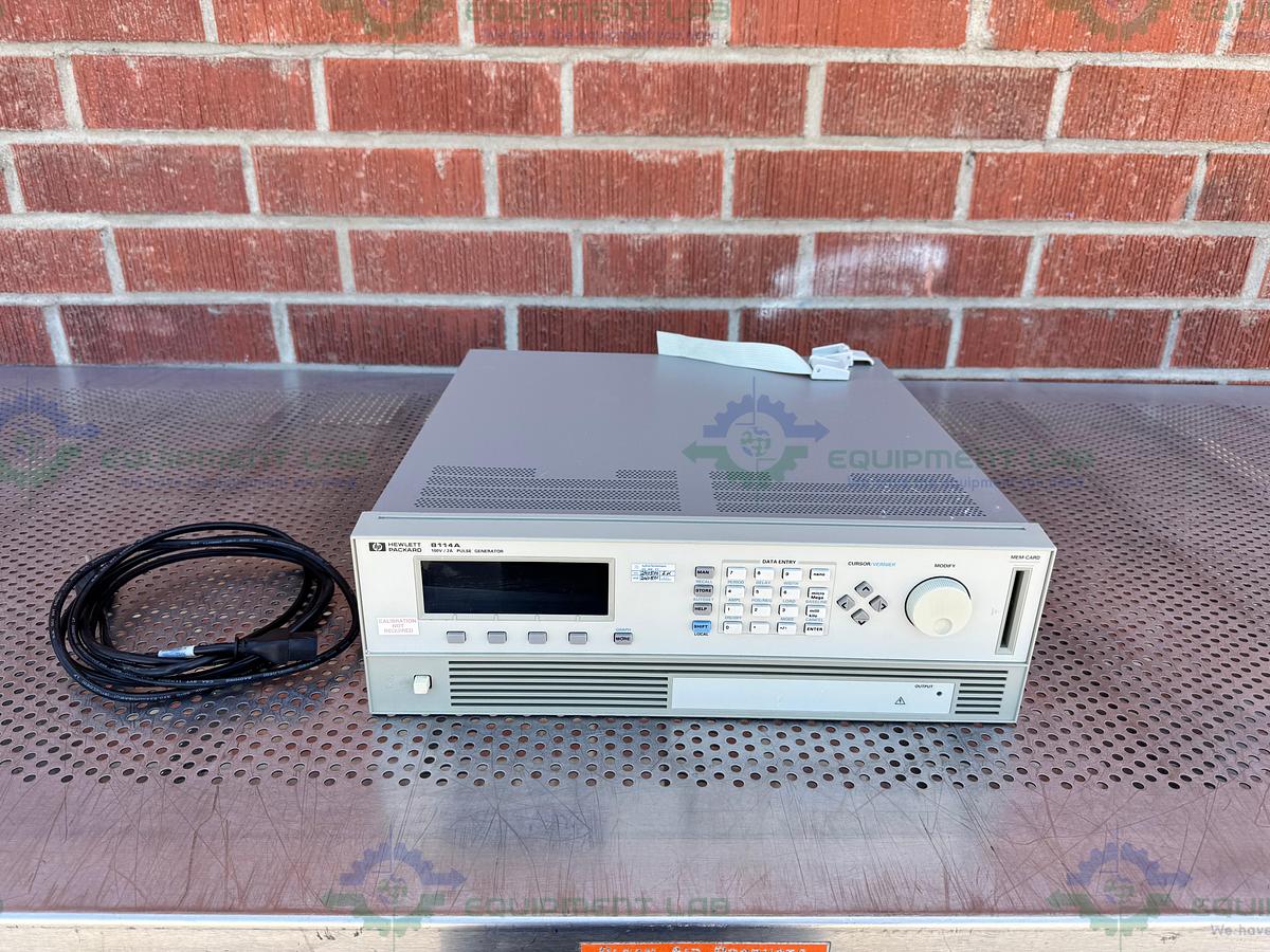 Used HP Hewlett Packard 8114A High Power Pulse Generator 100V / 2A