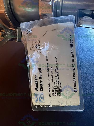 Used Waukesha Cherry Burrell W68 T 5.0 S-Line Needle Valve 1 1/2"