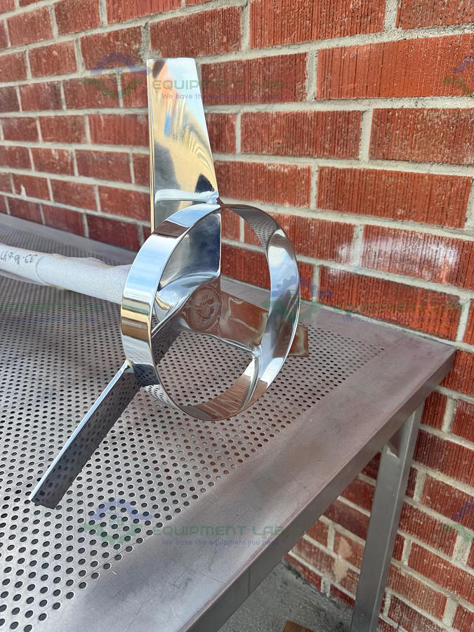 SPX Stainless Steel Mixing Tank Impeller 100" x 14" x 1.5" w/ Flange Fitting