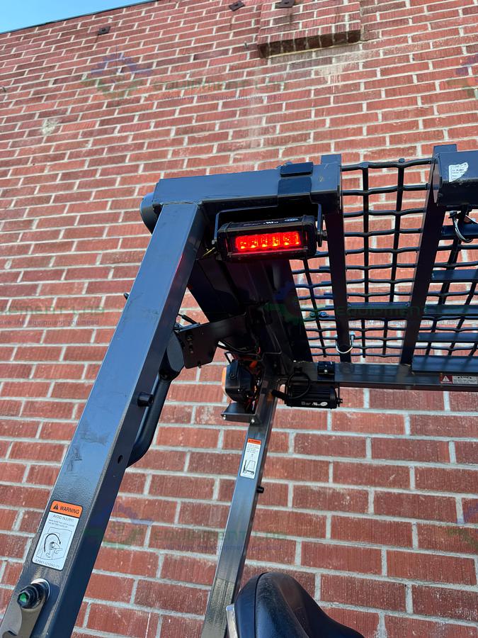 Used Toyota 8FBCU25 Electric Forklift 5000 lbs Capacity 4 Stage Mast w/ Charger