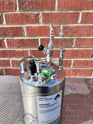 Used Alloy Products 12 Liter Stainless Steel Vessel 140 PSI w/ Gauge + Accessories