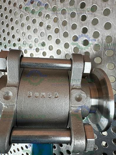 Used Inline  Industries Stainless Steel Ball Valve w/ 1" Sanitary Fitting