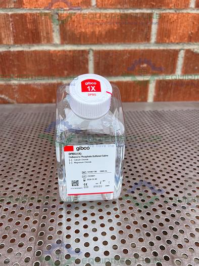 Used Box of 6 - Gibco 14190-136 Dulbecco's Phosphate Buffered Saline No Mg, No Ca