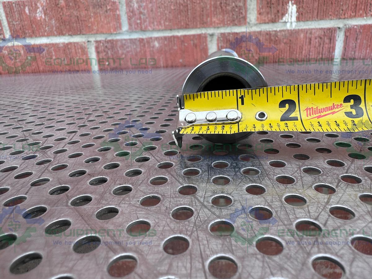 Used Stainless Steel Bellows Flexible Vacuum Hose 12" w/ KF 25 Fitting