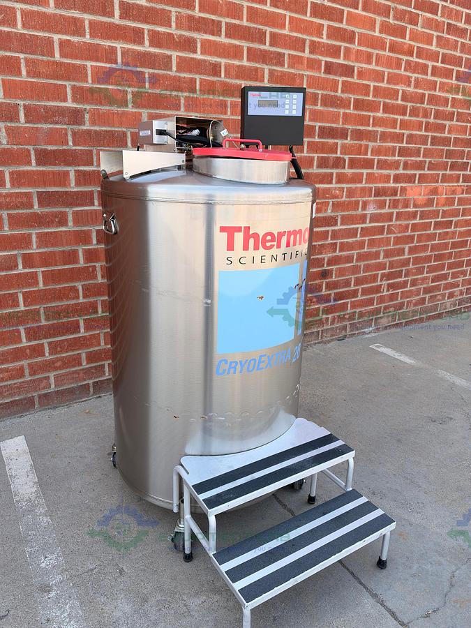 Used Thermo Scientific CE8120 CryoExtra 20 Cryogenic Storage Vessel 463 L