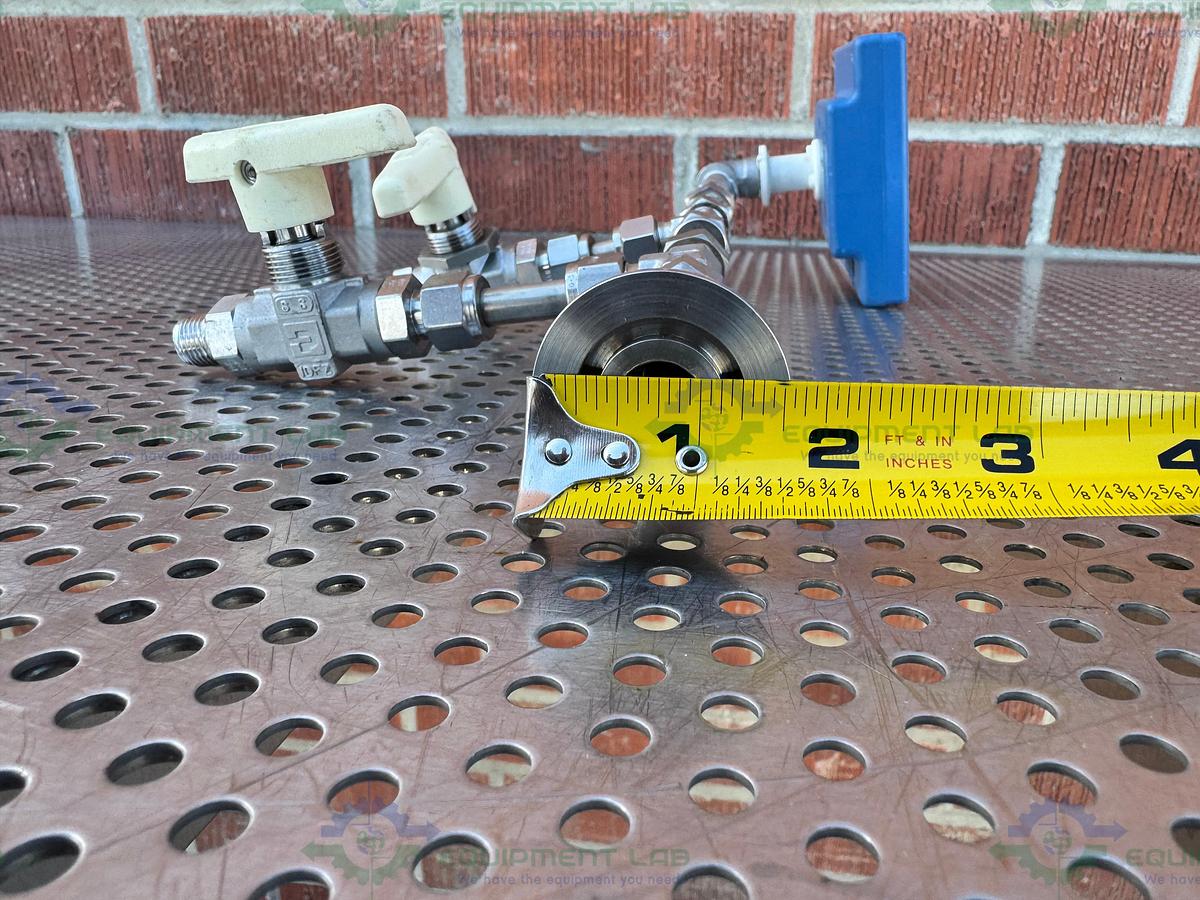 Used Vacuubrand DVR 2 Vacuum Gage and Controller w/ Parker Valves