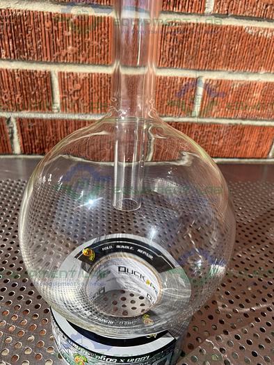 Used Ace Glass  3000 mL Vacuum Trap w/ #25 Threaded, 2 Tubing Adapters