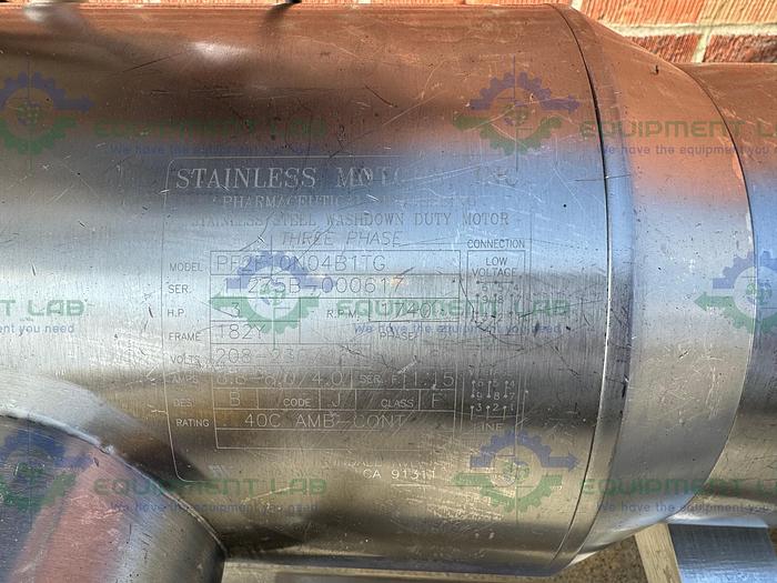 Used Idex Wright Flow  S3S Rotary Lobe w/Stainless 3 HP Motor, Controller