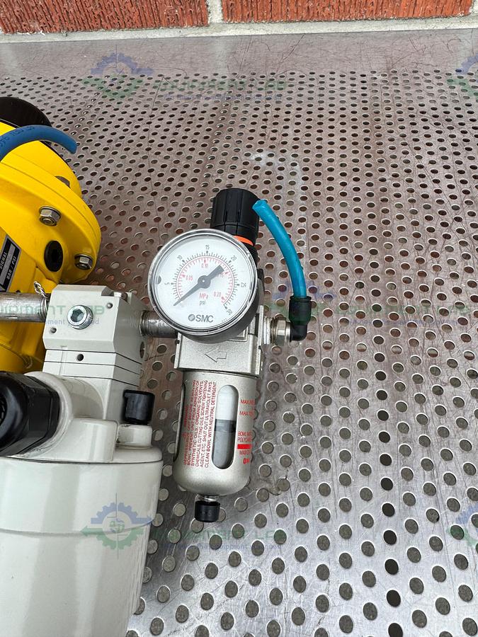 Used Kammer Valves 185037 Pneumatic Valve w/ ABB TEIP 11 I/P-Umformer/Converter