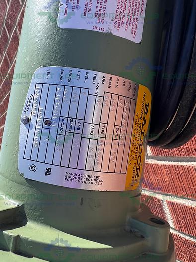 Used Stainless Steel  250 Liter Mixing Tank w/ Top Mixer 1/4 HP