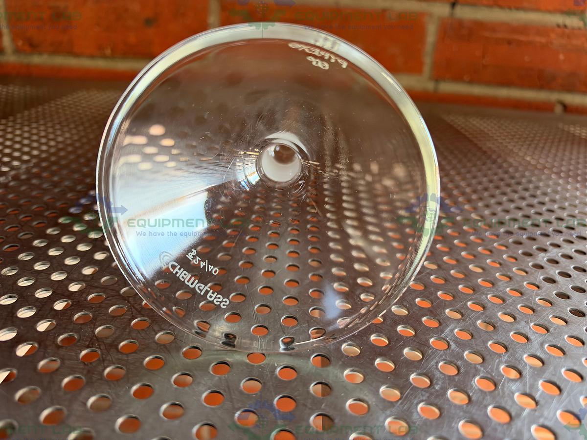 Used Chemglass 100 mm Cone Shaped Funnel w/ 24/40 Joint Fitting