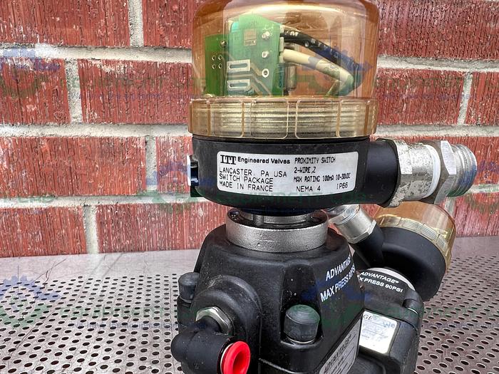 Used 3 ITT Advantage 4 Way Stainless Steel Diaphragm Valves w/ Val...