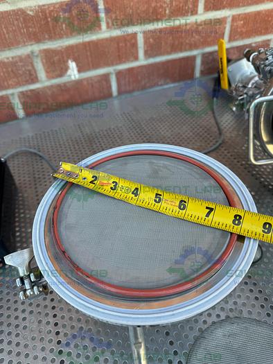 Used Pope 5 Liter Jacketed Stainless Steel Nutsche Filter w/ Mixer, 1/17 HP Motor