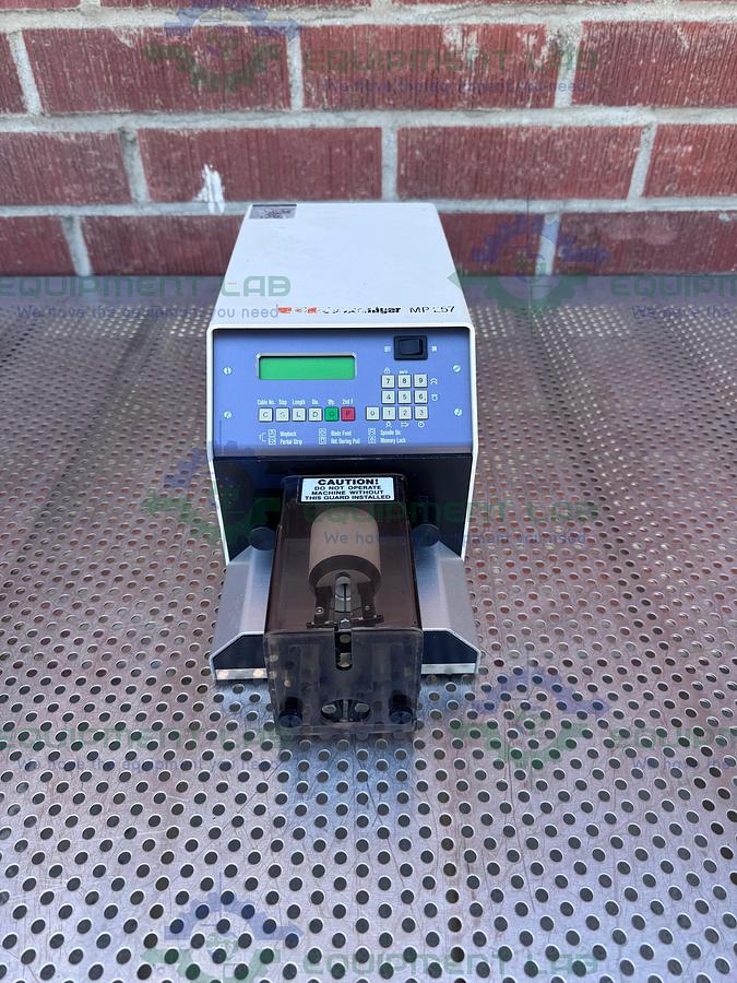 Used Schleuniger MP257 Programmable Coaxial Cable Stripping Machine