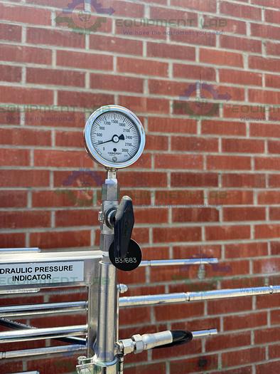 Used Millipore Stainless Steel Hydraulic Pellicon CUF-8 Filter Skid