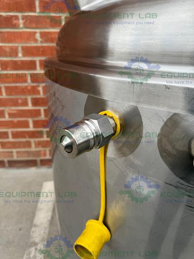 Used Precision Stainless 600 Liter Stainless Steel Jacketed Reactor 45 PSI