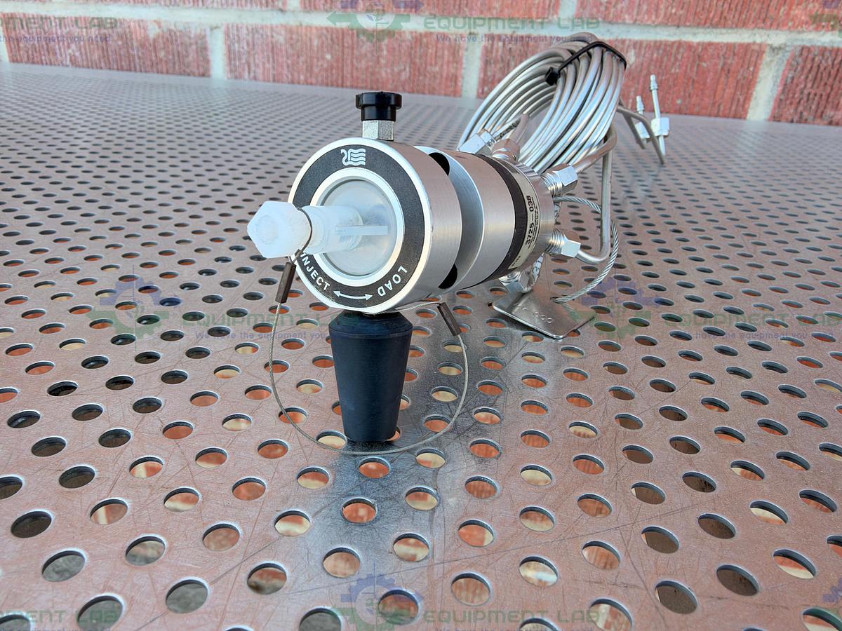 Used Rheodyne 3725i-038 Stainless Steel Front Loading Sample Injection Valve
