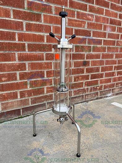 Used Cytiva / GE / Pharmacia BPG 100 / 500 Chromatography Column 4L w/ 4-way Valve