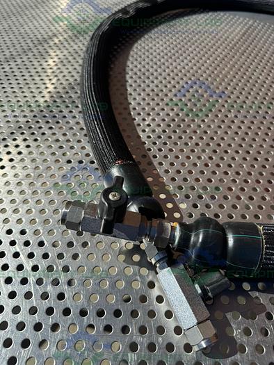 Used Huber  Insulated Flexible Chiller Hose 76" w/ Valve 3/8" Male Threaded Fitting