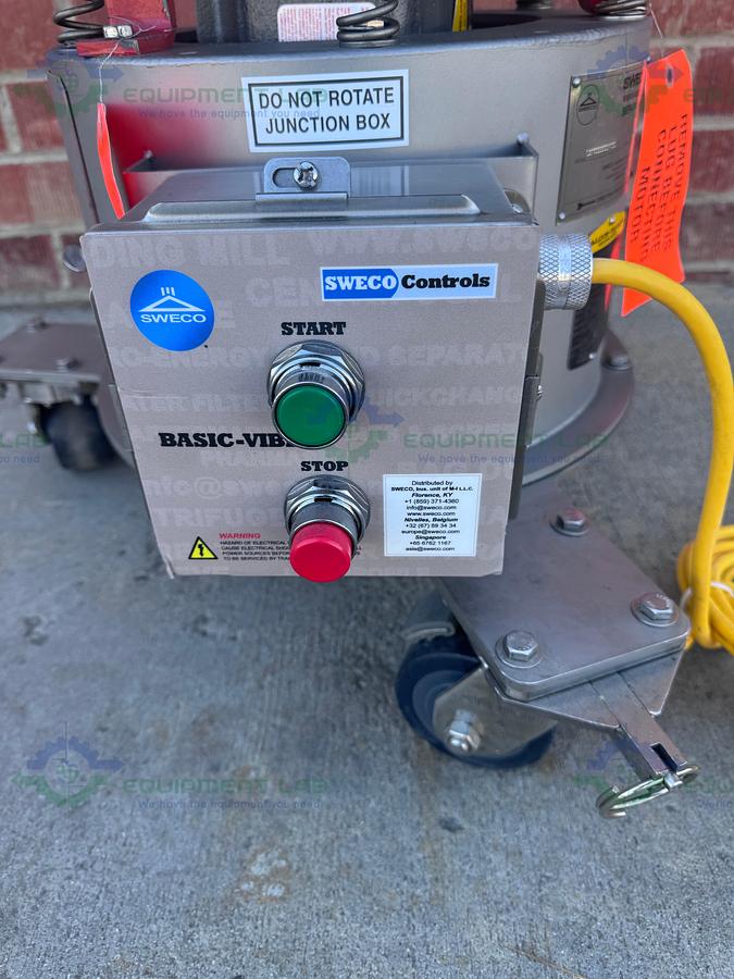 Used Sweco LS18S333 Stainless Steel 18" Vibratory Energy Separator w/ 325, 200 Micron