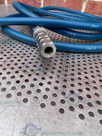 Used Swagelok  152" Chiller Hose w/ Swagelok Stainless Steel Push On 1/2" Hose Adapter