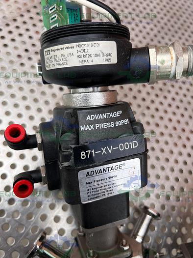 Used 5 ITT Advantage  Stainless Steel Diaphragm Valves w/ Valve Positioner