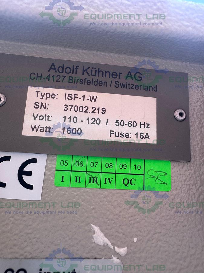 Used Kuhner ISK-1-W / ISK1-X Refrigerated Incubator Shaker 5°C below ambient to 60°C