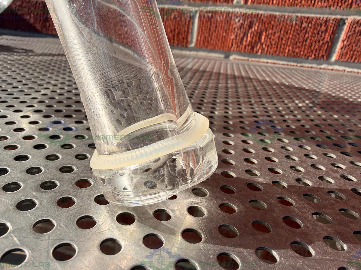Used Adam & Chittenden Scientific Glass Collection Flask w/ Connections