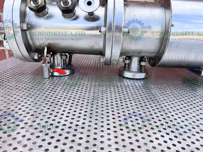 Used Finn-Aqua  Stainless Steel Jacketed Heat Exchanger 9" x 80"