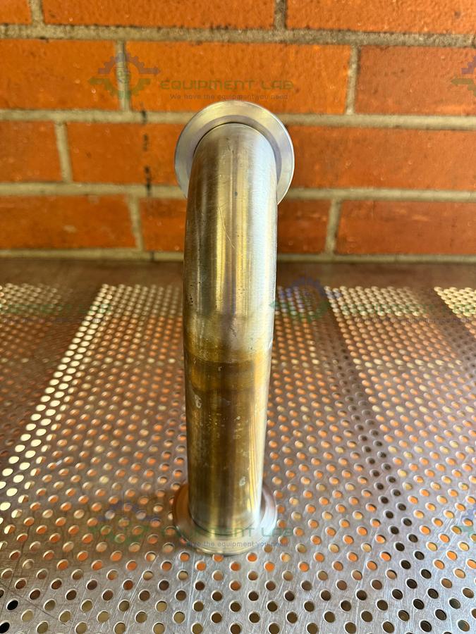 Used Alfa Laval Stainless Steel 90 Degree KF 50 Elbow Nipple Vacuum Fitting