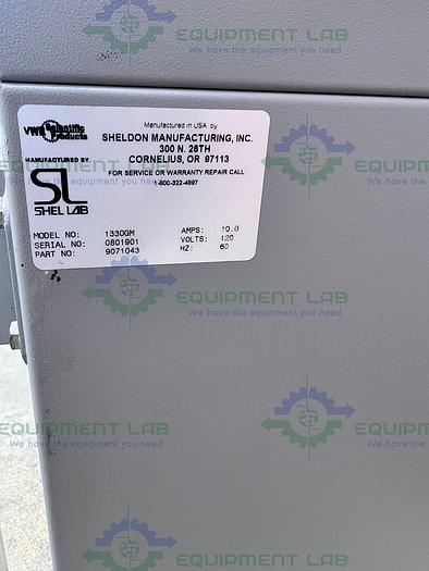 Used VWR / Shel Lab  1330GM Gravity Convection Oven 240°C 1.6 Cu. Ft.