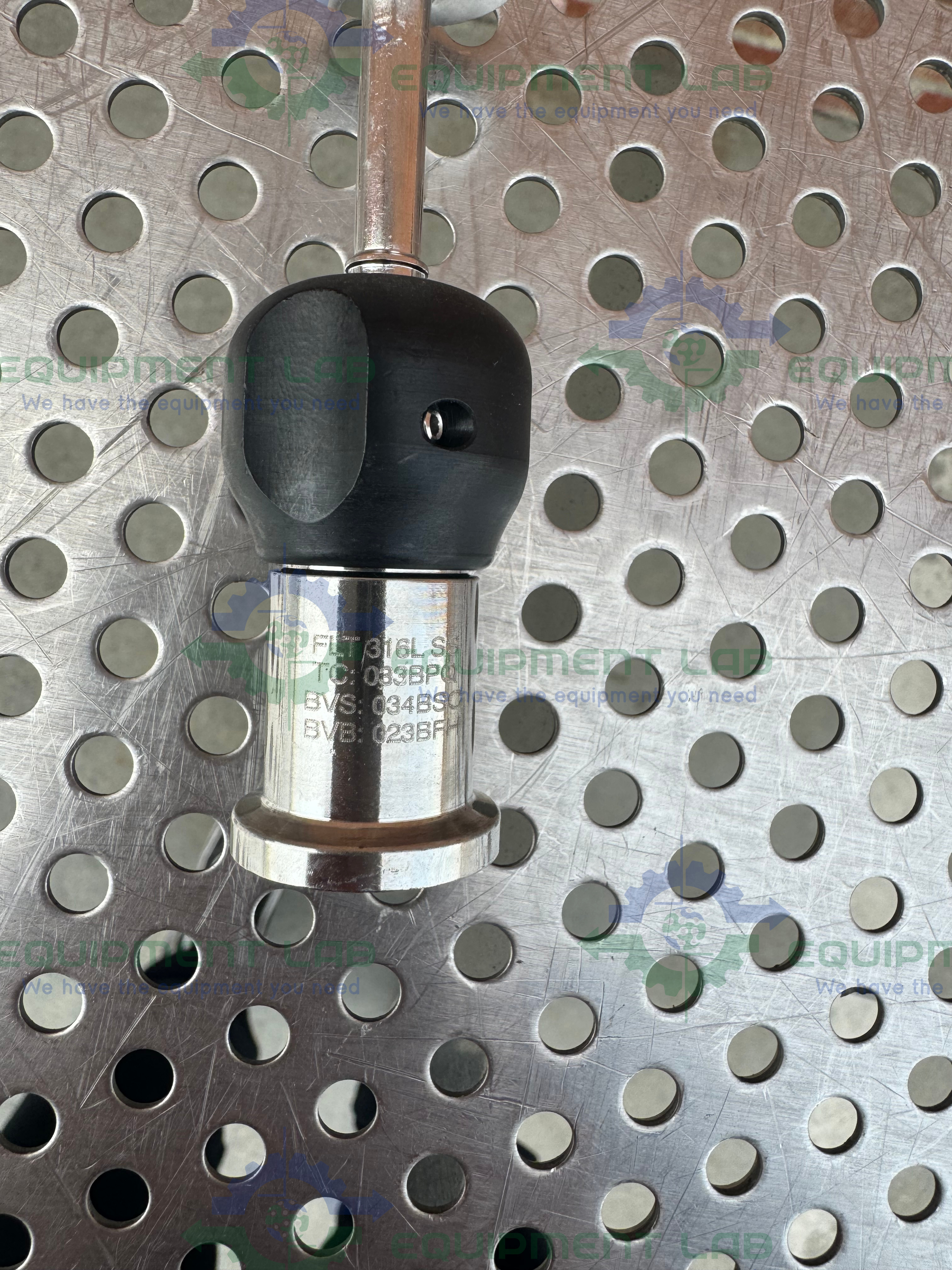 Used Lot of 2 - Fluid Line In Line Diaphragm Valve w/ 1/4 " Sanitary Fitting