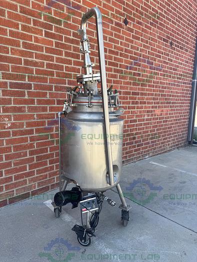 Used Letsch 260 Liter Jacketed Stainless Steel Reactor w/ 3/4 HP Bottom Mixer