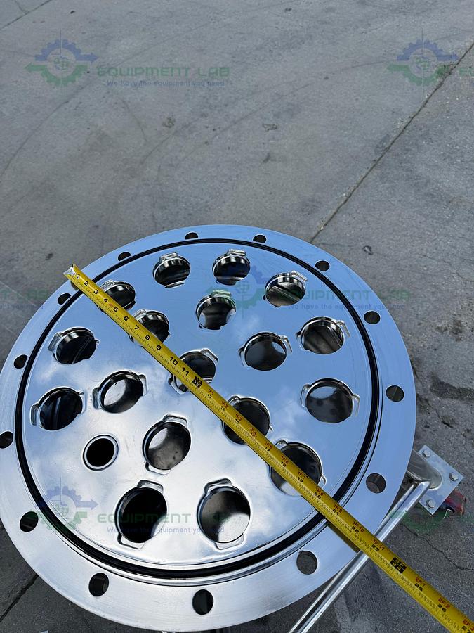 Used Allegheny Bradford 140L SS 316L Code 7 Multi Cartridge Filter Housing FV 150 PSI