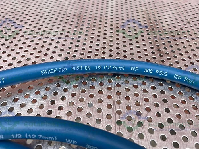 Used Swagelok  152" Chiller Hose w/ Swagelok Stainless Steel Push On 1/2" Hose Adapter