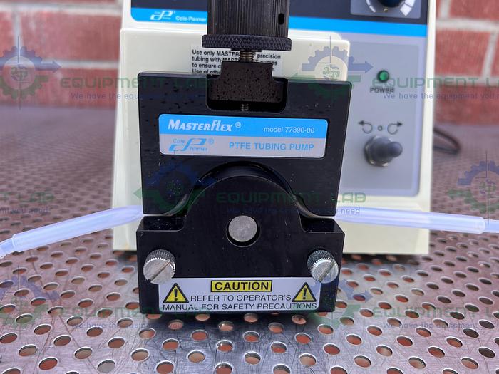 Used Masterflex 7520-40 Console Drive Pump w/ 77390-00 PTFE Tubing Pump Head