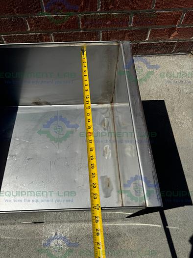 Used Unbranded Stainless Steel Weighing Bucket 32" x 16" x 24", 45 Gallon