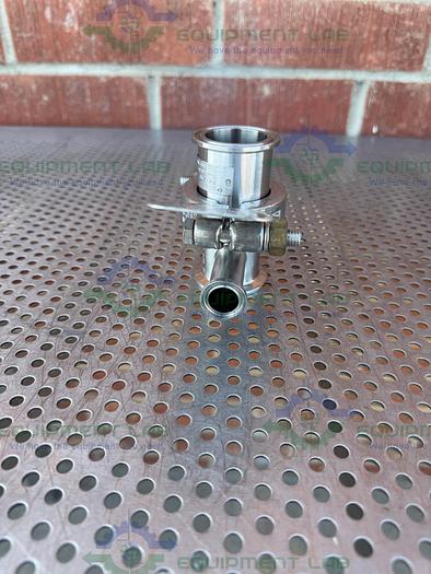 Used BS&B FR-C Safety Head 1" Fitting w/ 45 PSIG Rupture Disc, 3/4" Tee Fitting