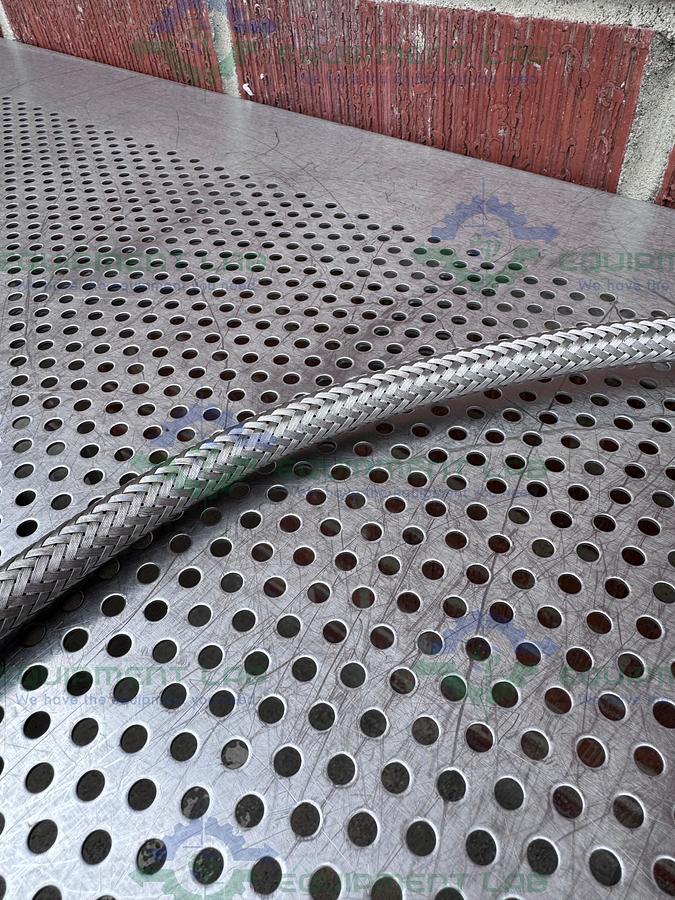 Used Unbranded Stainless Steel Braided Hose 72" w/ 1" Female Threaded Fitting