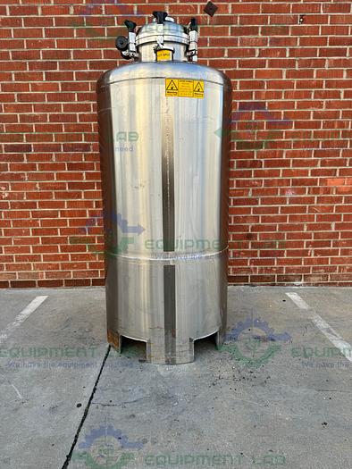 Used JBF Stainless  1000 Liter Stainless Steel Pressure Vessel Single Wall Tank