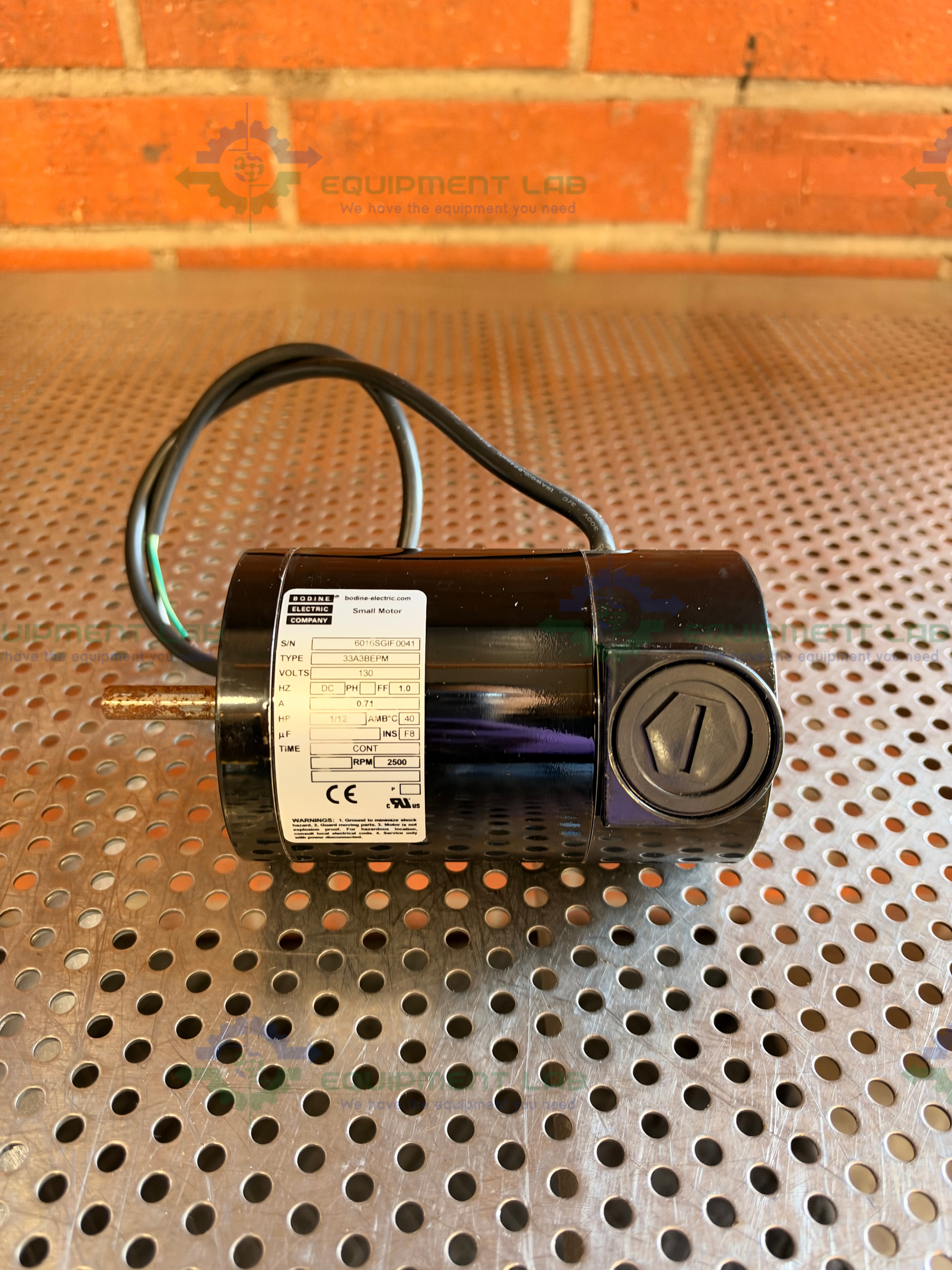 Used Bodine Electric Company 33A3BEPM Permanent Magnet DC Motor/Gearmotor