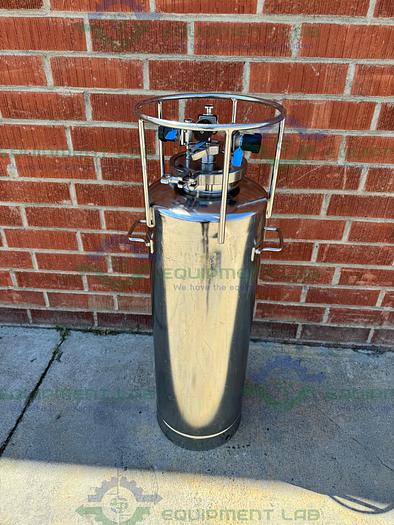 Used Alloy Products 20 Liter Stainless Steel Process / Pressure Vessel 80 PSI