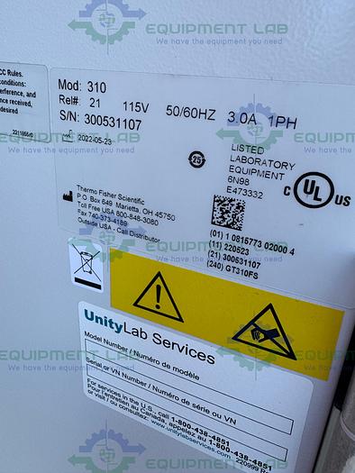 Used Thermo Forma 310 Stackable Direct Head CO2 Incubator 6.5 Cu.Ft, 50°C MFG 22