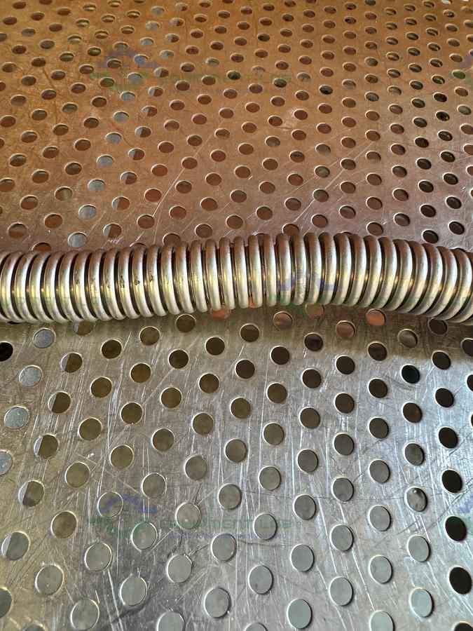 Used Stainless Steel Bellows Flexible Vacuum Hose 20" w/ KF 16/10 Fitting