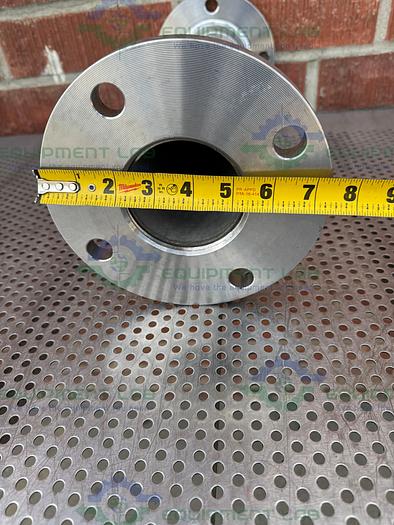 Used Unbranded 304 Stainless Steel Column w/ YTH 150LB 3" Flange Fittings