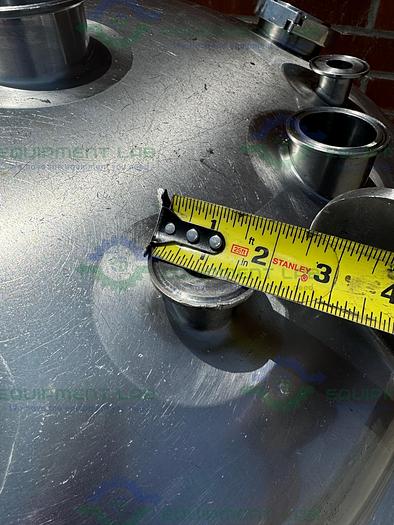 Used DCI 400 Liter Stainless Steel Jacketed Reactor Mixing Tank  45 PSI