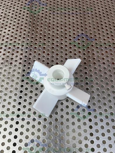 Chemglass CG-2095-02 PTFE Agitator Four Blade, 5" Fits 19mm Shaft 45° Impeller